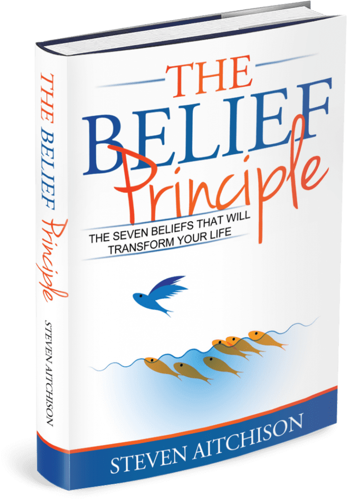 an image of the book cover for the Belief Principle by Steven Aitchison